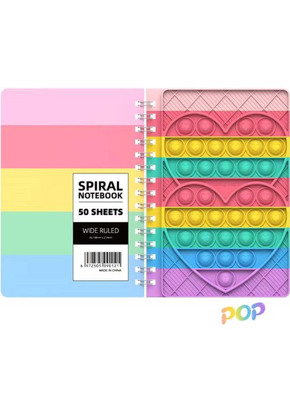 Bubble Fidget Notebook Pop Fidget Oyuncaklar Stresi Azaltan Defter(Yurt Dışından)