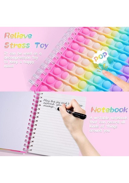 Bubble Fidget Notebook Pop Fidget Oyuncaklar Stresi Azaltan Defter(Yurt Dışından)