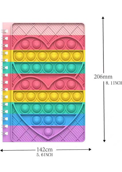 Bubble Fidget Notebook Pop Fidget Oyuncaklar Stresi Azaltan Defter(Yurt Dışından)