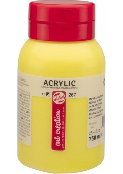 Akrilik Boya 750ML N:267 Azo Yellow Lemon