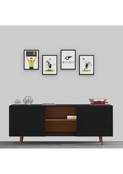 Hakem 4 Parça Mdf Tablo