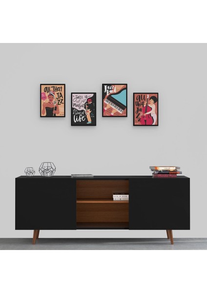 Jazz 4 Parça Mdf Tablo