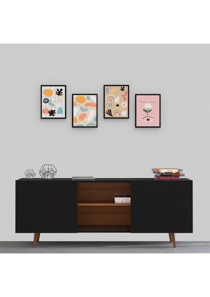 Doğa 4 Parça Mdf Tablo