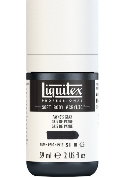 : Professional Soft Body : Akrilik Boya : 59 ml : Payne's Gray 310 S1