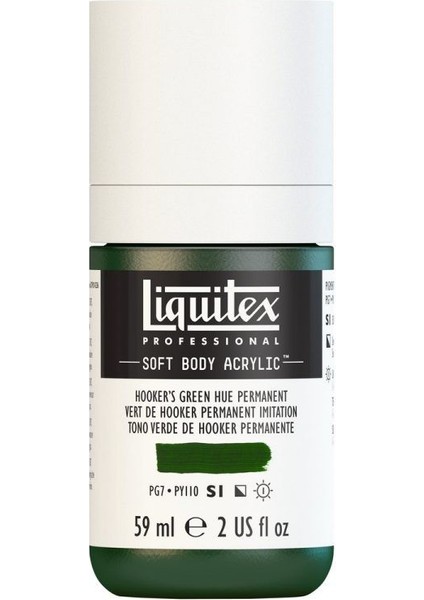 : Professional Soft Body : Akrilik Boya : 59 ml : Hooker’s Green Hue Permanent 224 S1