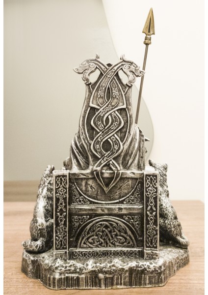 Antioch Artdesign Odin Tasarım Biblo Iskandinav Mitolojik Tanrı Heykel Büyük Boy Ev Dekor Hediyelik Eşya fiyatları