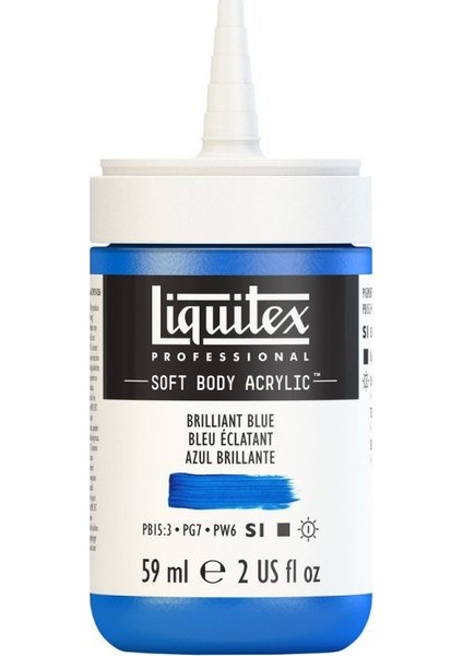 : Professional Soft Body : Akrilik Boya : 59 ml : Brilliant Blue 570 S1
