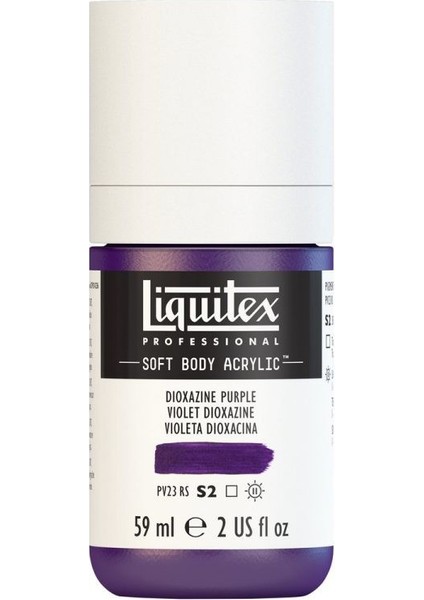 : Professional Soft Body : Akrilik Boya : 59 ml : Dioxazine Purple 186 S2