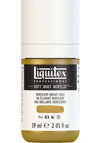 : Professional Soft Body : Akrilik Boya : 59 ml : Iridescent Bright Gold 234 S2