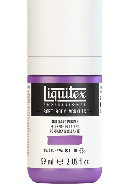 : Professional Soft Body : Akrilik Boya : 59 ml : Brilliant Purple 590 S1