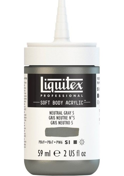 : Professional Soft Body : Akrilik Boya : 59 ml : Neutral Gray 5 599 S1 fiyatları