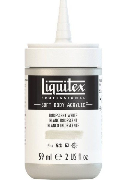 : Professional Soft Body : Akrilik Boya : 59 ml : Iridescent White 238 S2