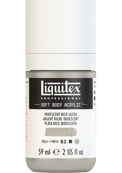 : Professional Soft Body : Akrilik Boya : 59 ml : Iridescent Rich Silver 239 S2