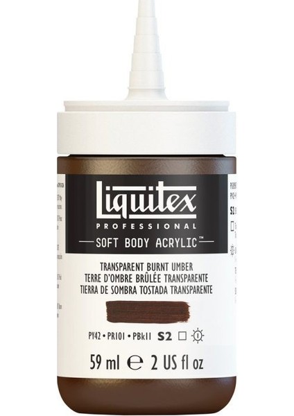 : Professional Soft Body : Akrilik Boya : 59 ml : Transparent Burnt Umber 130 S2 fiyatları