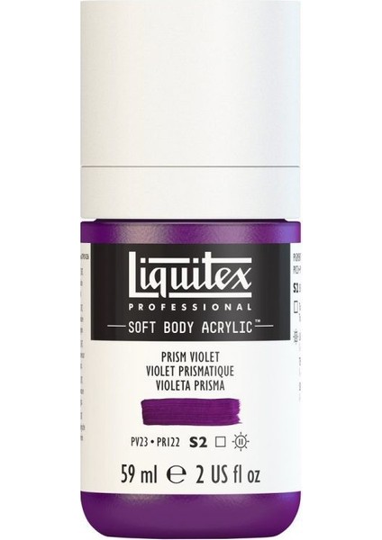 : Professional Soft Body : Akrilik Boya : 59 ml : Prism Violet 391 S2