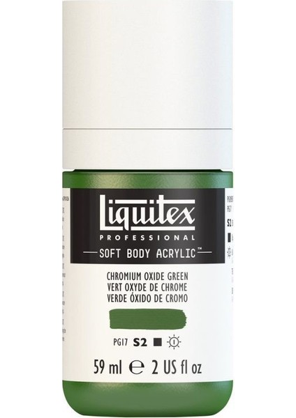 : Professional Soft Body : Akrilik Boya : 59 ml : Chromium Oxide Green 166 S2