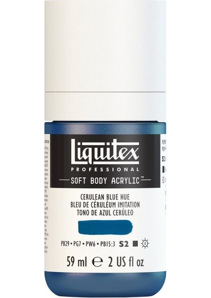: Professional Soft Body : Akrilik Boya : 59 ml : Cerulean Blue Hue 470 S2
