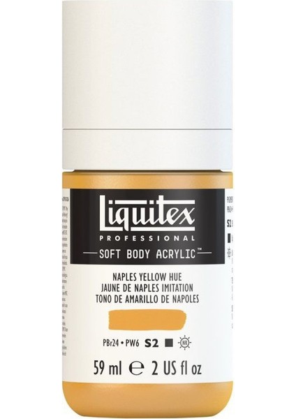 : Professional Soft Body : Akrilik Boya : 59 ml : Naples Yellow Hue 601 S2