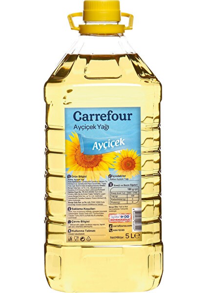 Ayçiçek Yağı Pet 5 Lt