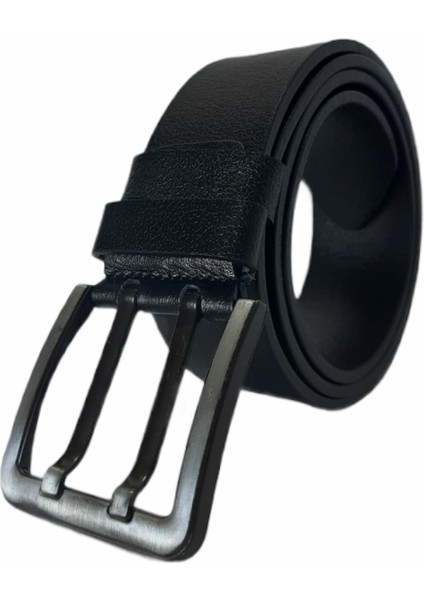 %100 Tek Kat Deri Siyah Çift Dilli Kot Pantolon Kemeri 4.5cm modelleri