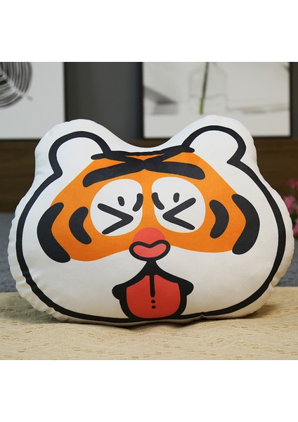 Karikatür Kaplan Yastık Peluş Oyuncak 20 cm (Yurt Dışından)