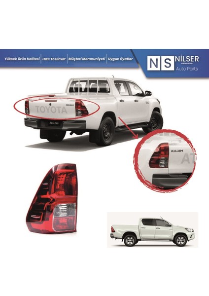 Toyota Hilux Sol Arka Stop Lambası Duylu 2015-2020 fiyatları