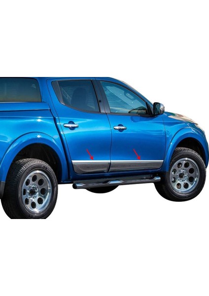 Mitsubishi L200 Krom Yan Kapı Çıtası 4 Parça 2020 ve Sonrası fiyatları