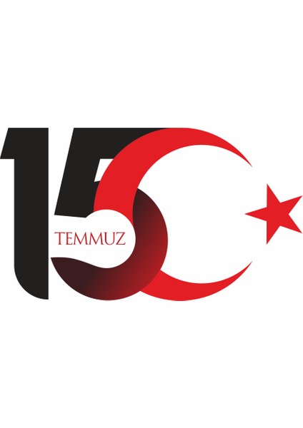 15 Temmuz Bayrağı 100X150 cm - Tek Kat Raşel