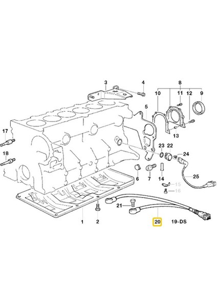 Bmw Uyumlu M50 M52 Motor Hella Vuruntu Sensörü 12141703276