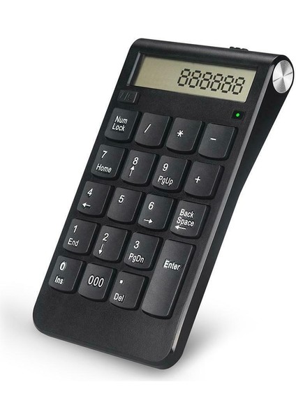 2'si 1 Arada 2.4g Kablosuz Sayısal Tuş Takımı, Finans / Muhasebe / Finans Için Dizüstü Bilgisayar Bilgisayar Için LCD Ekran Hesap Makinesi ile (Yurt Dışından)
