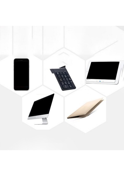 Kablosuz 2.4 Sayısal Tuş Takımı 18 Tuşlu Bluetooth Klavye Ofis Mini Klavye Ofis Ofis Çalışanları Için Uygun (Yurt Dışından)