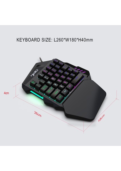 Shuai Yan Pubg Klavye Fare Seti Için V100 + A907 35 Tuşları Mini USB Kablolu Klavye + Fare Oyun Hediye Dizüstü Pc Dizüstü Masaüstü Için (Yurt Dışından)