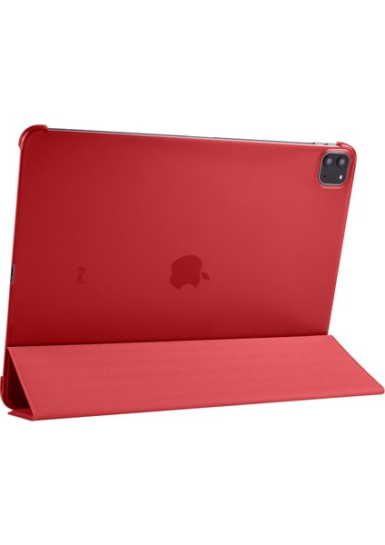 Apple iPad Pro 12.9 5. Nesil 2021 M1 Uyumlu Kılıf Flip Akıllı Kapak Standlı Smart Cover Uyku Modlu