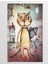 Kedi ve Balık Tablosu-Çerçevesiz - 70X100 1