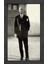 Atatürk Takım Elbiseyle Tablosu-Siyah Ahşap - 50X70 1