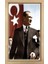 Atatürk ve Bayrak Tablosu-Naturel Ahşap - 70X100 1