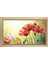 Kırmızı Gül ve Gelincik Çiçekleri Tablosu-Naturel Ahşap Çerçeve - 50 x 70 1