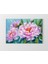 Pembe Mor Çiçek Gülleri Tablosu-Çerçevesiz - 50 x 90 1