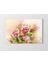 Pembe Gül Çiçekler Tablosu-Çerçevesiz - 50 x 90 1