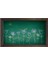 Çiçekli Okul Tahtası Tablosu-Kahverengi Ahşap Çerçeve - 50 x 70 1