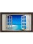 Denize Açılan Pencere Tablosu-Kahverengi Ahşap Çerçeve - 50 x 70 1