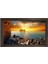 Gün Doğumu Deniz Tablosu-Kahverengi Ahşap Çerçeve - 50 x 70 1