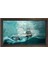 Fırtınalı Bir Deniz ve Yelkenli Tablosu-Kahverengi Ahşap Çerçeve - 50 x 70 1