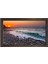 Güneş Batımı ve Deniz Tablosu-Kahverengi Ahşap Çerçeve - 50 x 70 1
