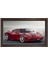 Kırmızı Ferrari Tablosu-Kahverengi Ahşap Çerçeve - 70 x 100 cm 1