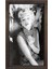 Marilyn Monroe Siyah Beyaz Tablosu-Çerçevesiz - 45 x 30 cm 1