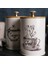 3x Vintage Stil Çay Kahve Şeker Biders Mutfak Depolama Tencere Teneke / Kapaklar 2