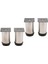 Paslanmaz Çelik Mobilya Boltaşı Ayakları / 4 Paket / Yüksek / 2 Inç Dia 12CM 1