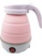 Ab Tak 220 V 50Hz Elektrikli Taşınabilir Seyahat Su Isıtıcısı Kamp Caravan 0.6l Pembe 2