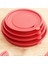 Kırmızı Bpa Ücretsiz Salata Kapak Derin Kapak Pişirme Kaseleri Kapak Kaçak Geçirmez Kapak Lash 22CM(Yurt Dışından) 3